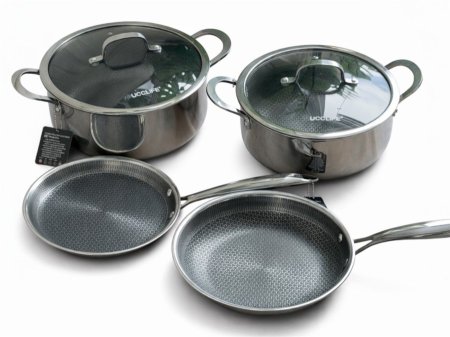 طقم طناجر ستانلس ٩ قطع