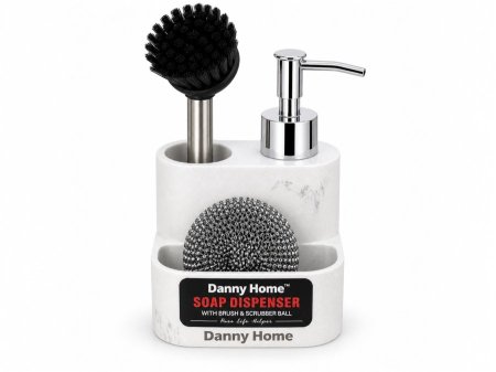 علبة صابون مع فرشاة و ليفة Danny Home