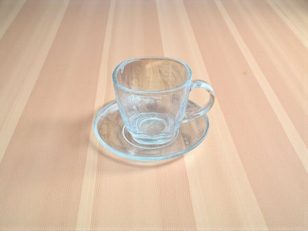 طقم كاسات شفاف كبير ٦ قطع