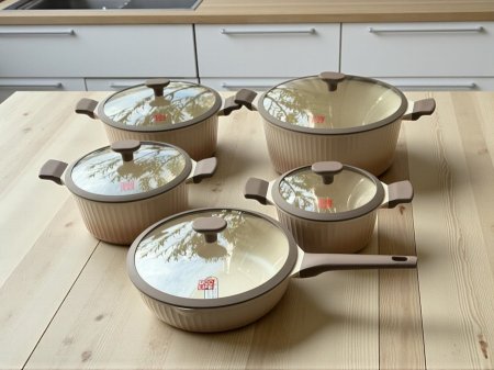 طقم طناجر ١٠ قطع