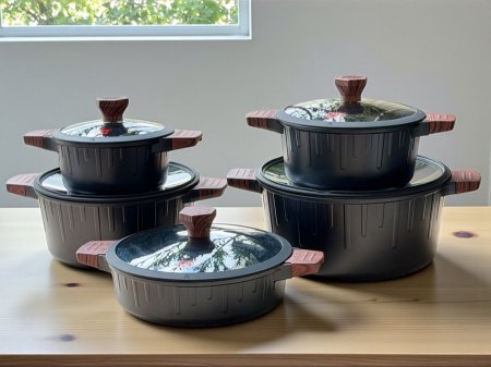 طقم طناجر ١٠ قطع