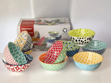 طقم زبادي ملون ١٠ قطع Danny Home